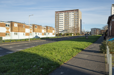 Photography of the existing Avenham Lane and Queen Street arrangement