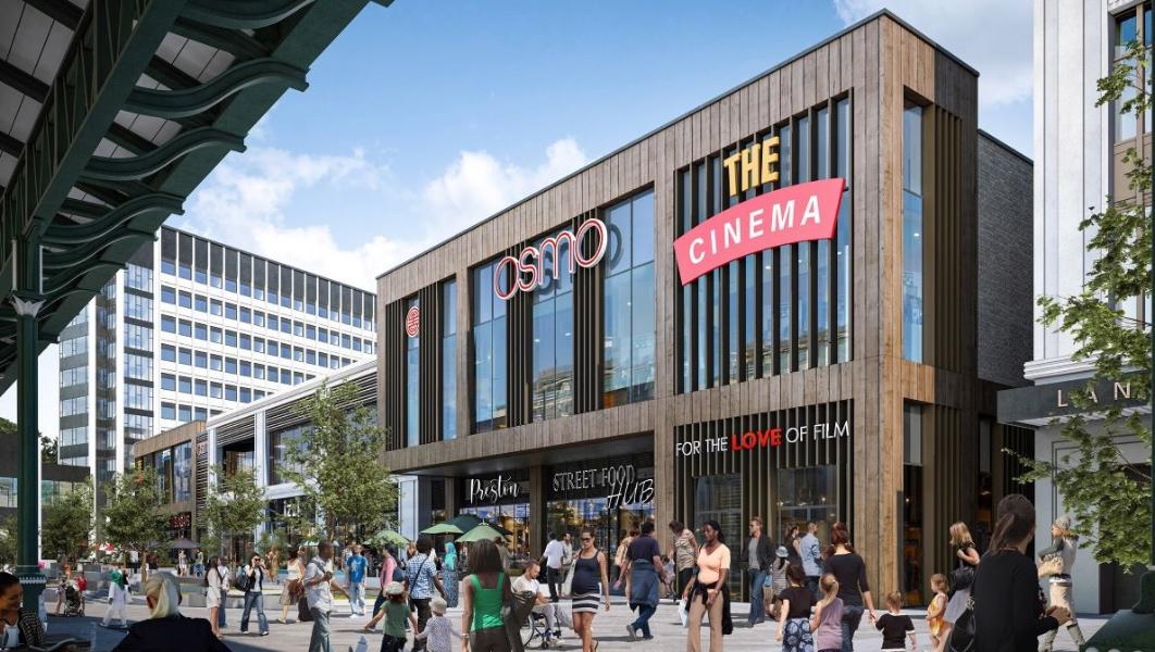 Animate cinema and leisure complex scheme illustration Animate cinema and leisure complex scheme illustration